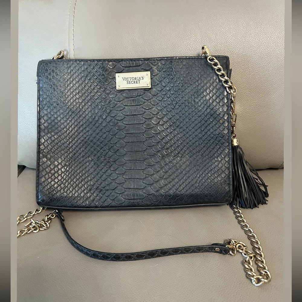 Victoria Secret black crossbody purse